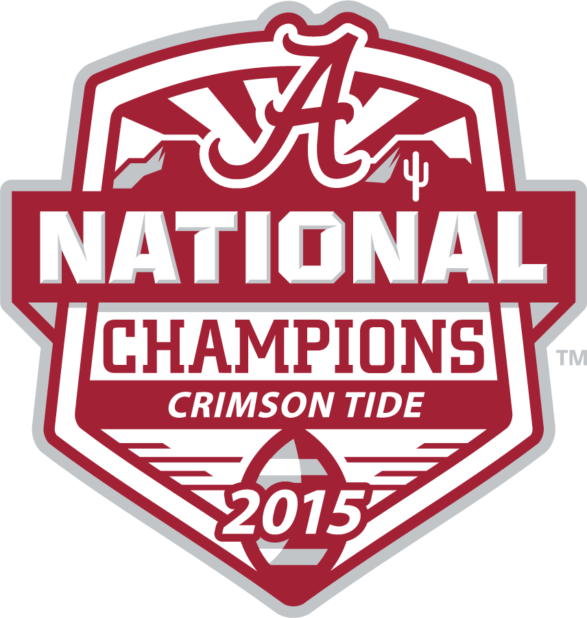 Alabama Crimson Tide 2015 Champion Logo diy DTF decal sticker